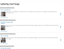 Tablet Screenshot of lykkeligmedfarge.blogspot.com