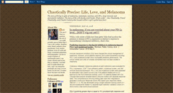 Desktop Screenshot of chaoticallypreciselifeloveandmelanoma.blogspot.com