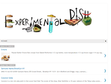 Tablet Screenshot of experimentaldish.blogspot.com