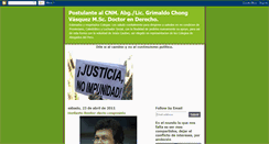 Desktop Screenshot of grimaldochongvasquez.blogspot.com