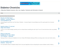 Tablet Screenshot of diabetes-chronicles.blogspot.com