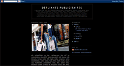 Desktop Screenshot of depliants-publicitaires.blogspot.com