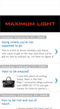 Mobile Screenshot of maximumlight.blogspot.com