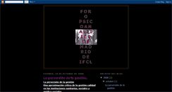 Desktop Screenshot of foropsicoanaliticomadrid.blogspot.com
