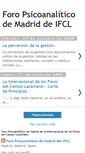 Mobile Screenshot of foropsicoanaliticomadrid.blogspot.com