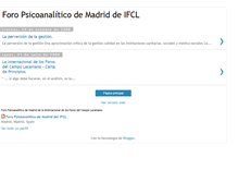 Tablet Screenshot of foropsicoanaliticomadrid.blogspot.com