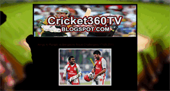Desktop Screenshot of cricket360tv.blogspot.com