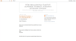 Desktop Screenshot of milliyetci-siteler.blogspot.com