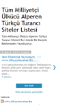 Mobile Screenshot of milliyetci-siteler.blogspot.com