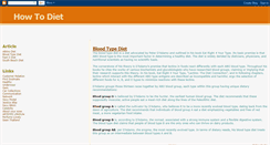 Desktop Screenshot of howtodiets.blogspot.com