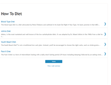 Tablet Screenshot of howtodiets.blogspot.com