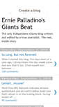 Mobile Screenshot of erniepalladinosgiantsbeat.blogspot.com