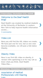 Mobile Screenshot of deafhealth.blogspot.com