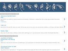 Tablet Screenshot of deafhealth.blogspot.com