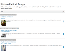 Tablet Screenshot of kitchencabinetdesign2u.blogspot.com