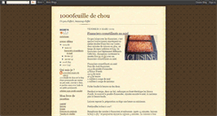 Desktop Screenshot of 1000feuilledechou.blogspot.com