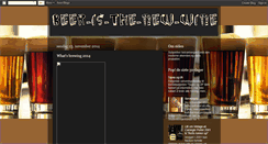 Desktop Screenshot of beer-is-the-new-wine.blogspot.com