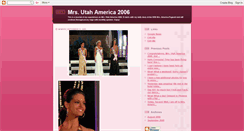 Desktop Screenshot of mrsutahamerica.blogspot.com