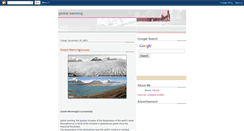 Desktop Screenshot of globalwarming-threat.blogspot.com
