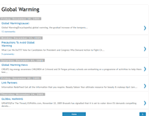 Tablet Screenshot of globalwarming-threat.blogspot.com