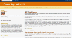 Desktop Screenshot of comesignwithus.blogspot.com
