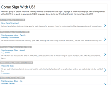 Tablet Screenshot of comesignwithus.blogspot.com