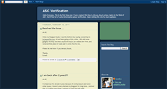 Desktop Screenshot of chipverification.blogspot.com