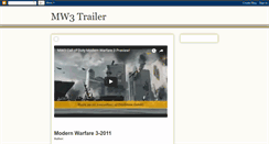 Desktop Screenshot of modernwarfare3trailer.blogspot.com