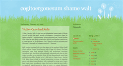 Desktop Screenshot of cogitoergonesum.blogspot.com