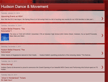 Tablet Screenshot of hudsondanceandmovement.blogspot.com