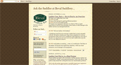 Desktop Screenshot of bevalsaddlery.blogspot.com