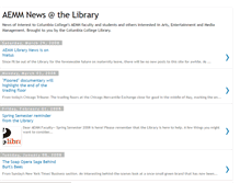 Tablet Screenshot of aemmlibrarynews.blogspot.com