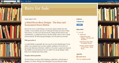 Desktop Screenshot of barn-for-sale.blogspot.com