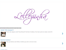 Tablet Screenshot of lelleziinha.blogspot.com