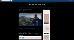 Desktop Screenshot of michionthemic.blogspot.com