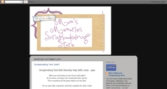 Desktop Screenshot of momsmemoriesscrapstore.blogspot.com