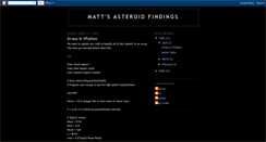 Desktop Screenshot of matt-asteroid.blogspot.com