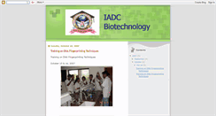 Desktop Screenshot of iadcbiotech.blogspot.com