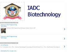 Tablet Screenshot of iadcbiotech.blogspot.com