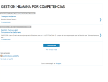 Tablet Screenshot of gestionhumanacompetencias.blogspot.com