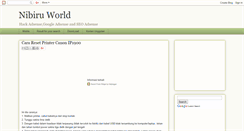 Desktop Screenshot of nibiru-world.blogspot.com