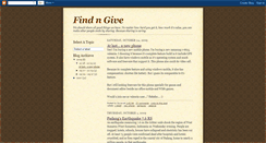 Desktop Screenshot of find-n-give.blogspot.com