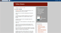 Desktop Screenshot of fallacyglossary.blogspot.com