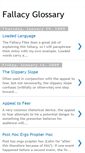 Mobile Screenshot of fallacyglossary.blogspot.com