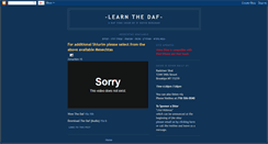Desktop Screenshot of learnthedaf.blogspot.com