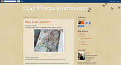 Desktop Screenshot of mioviaggiofirenze.blogspot.com