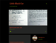 Tablet Screenshot of littleblackcar.blogspot.com