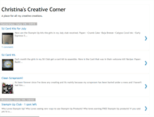 Tablet Screenshot of christinacreativecorner.blogspot.com