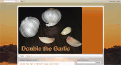 Desktop Screenshot of doublethegarlic.blogspot.com