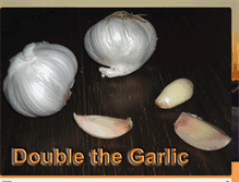 Tablet Screenshot of doublethegarlic.blogspot.com